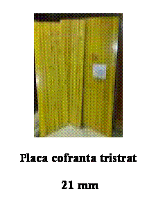 Text Box: Placa cofranta tristrat
 21 mm
